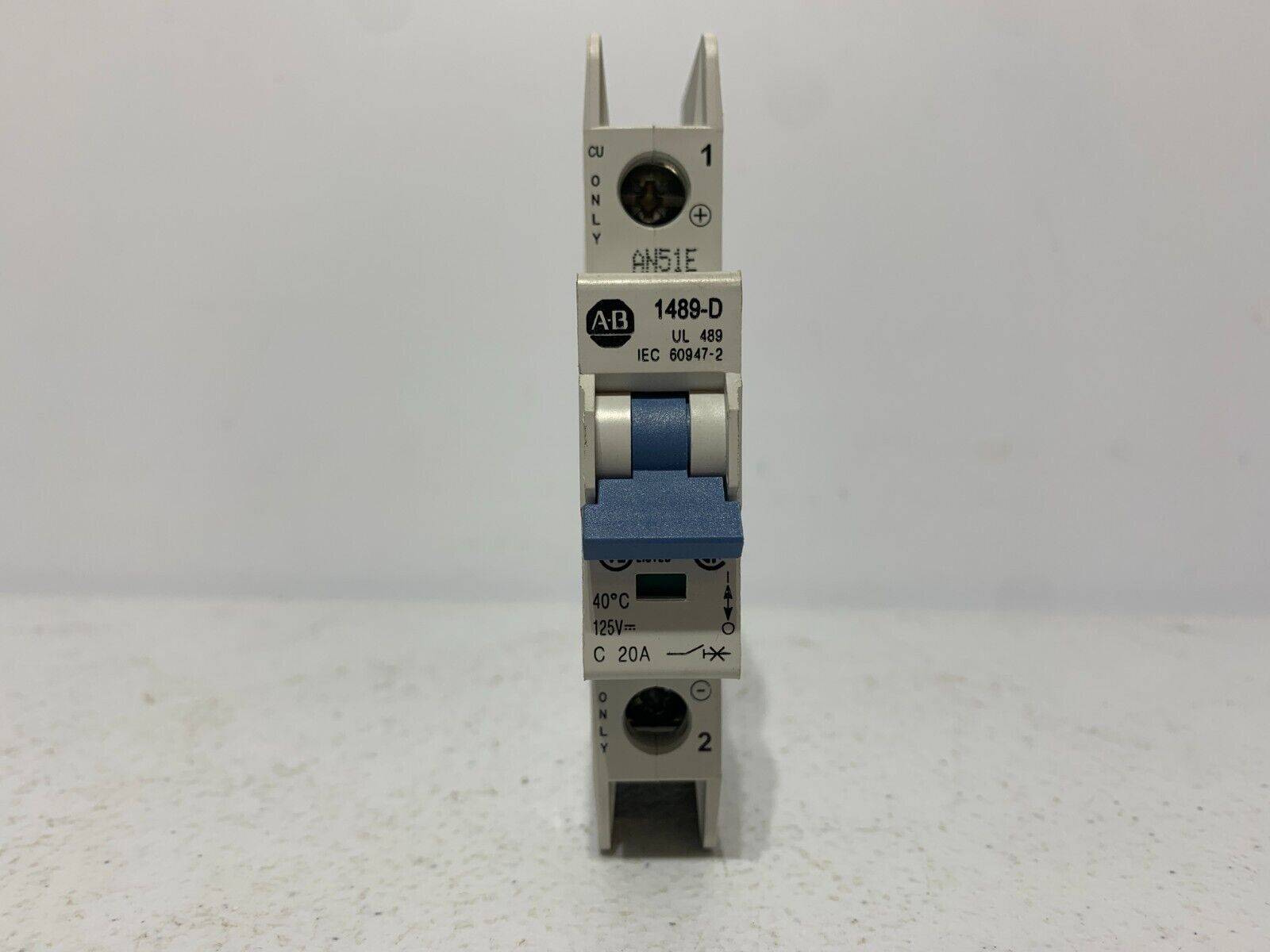 Allen Bradley 1489-D1C200 Industrial Miniature Circuit Breakers 20A (Box of 2) - Chase Surplus