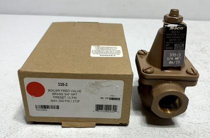 Taco 335-3 Bronze Pressure Reducing Valve 3/4" NPT