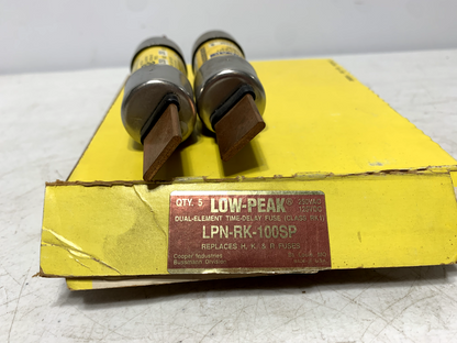 Cooper Bussmann LPN-RK-100SP 100 Amp Low-Peak Time Delay Fuses 250V