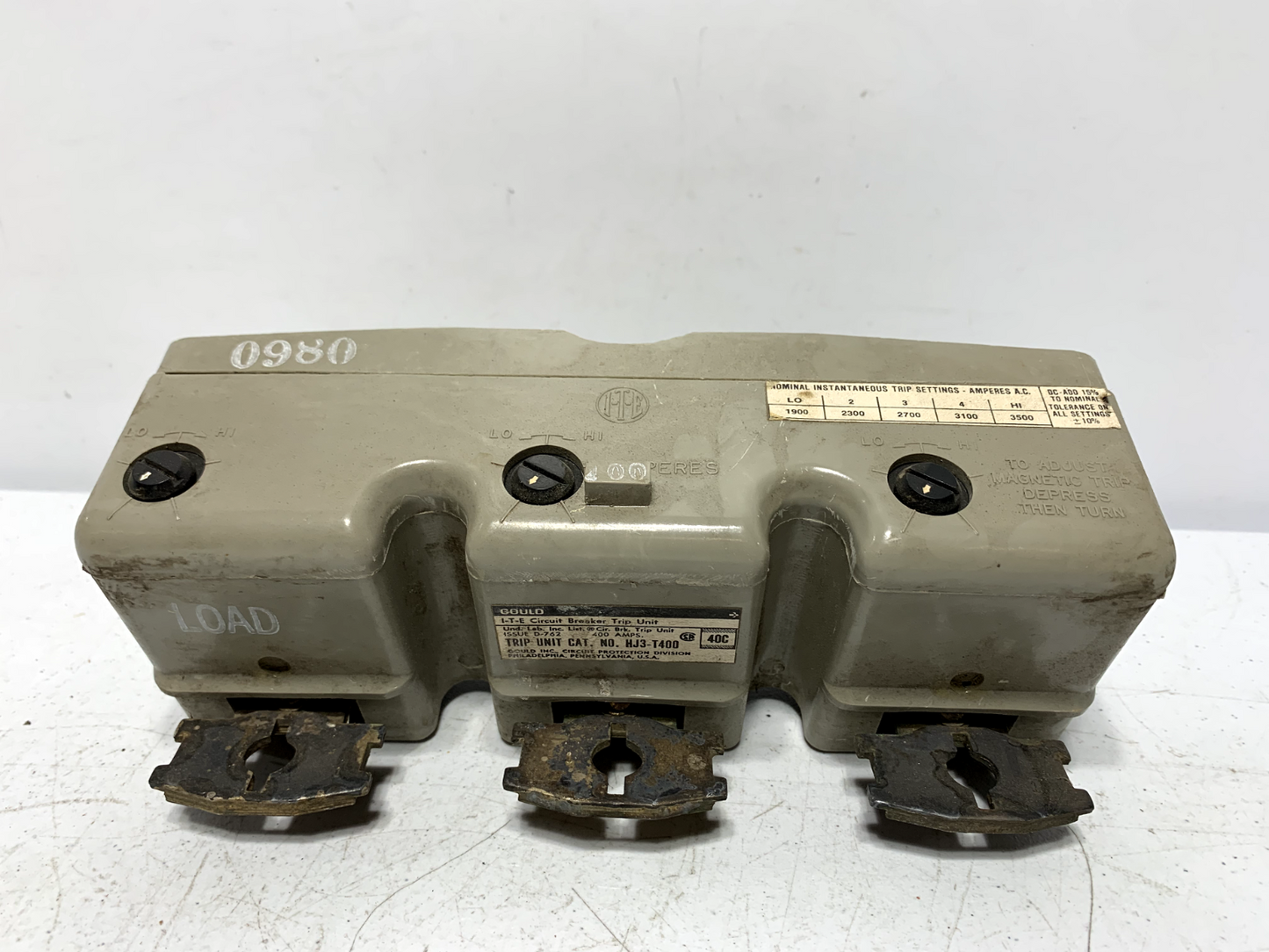 Siemens HJ3-T400 Circuit Breaker Trip Unit 400 Amp