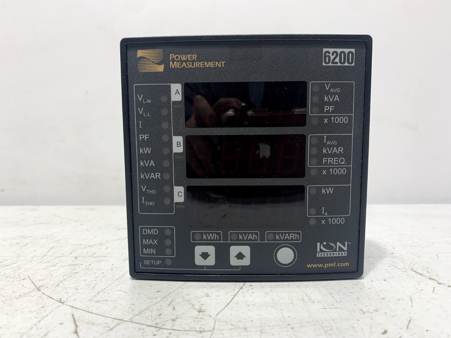 Schneider Electric ION6200 PowerLogic Power Meter Display 240V Power Supply