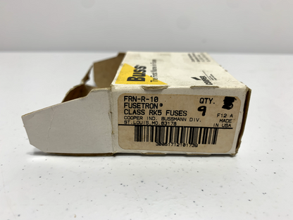 Cooper Bussmann FRN-R-10 Time Delay Fuses 10 Amp 250V (lot of 9)