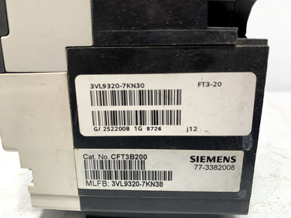 Siemens NFG3F250 Circuit Breaker 250A 600VDC 3 Pole