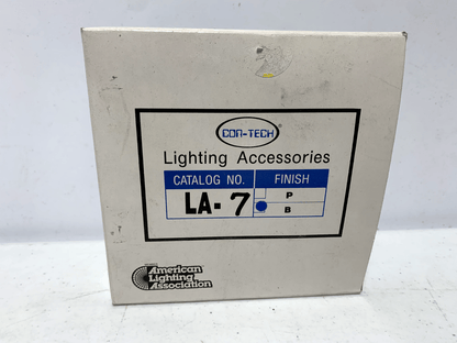 Con-Tech LA-7 Track Light Black Float Feed Kit LA-7-B (lot of 3) - Chase Surplus