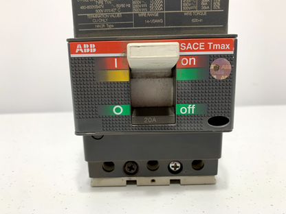 ABB T1NQ020TL SACE TMAX T1N Circuit Breaker 3 Pole 20 Amp