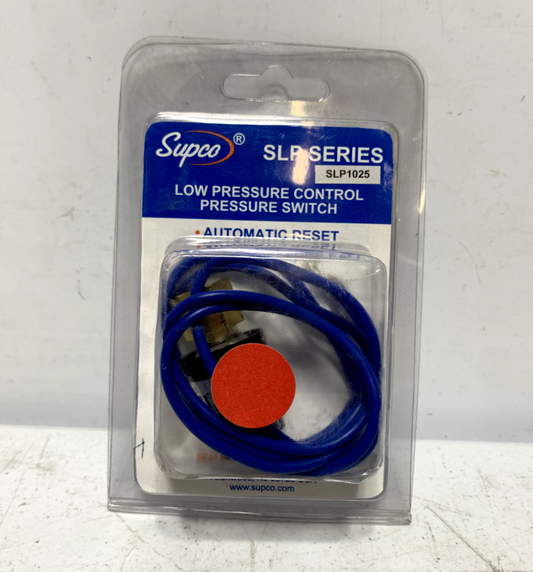 Supco SLP1025 Pressure Switch Low Auto Reset Open: 10 PSI Close: 25 PSI