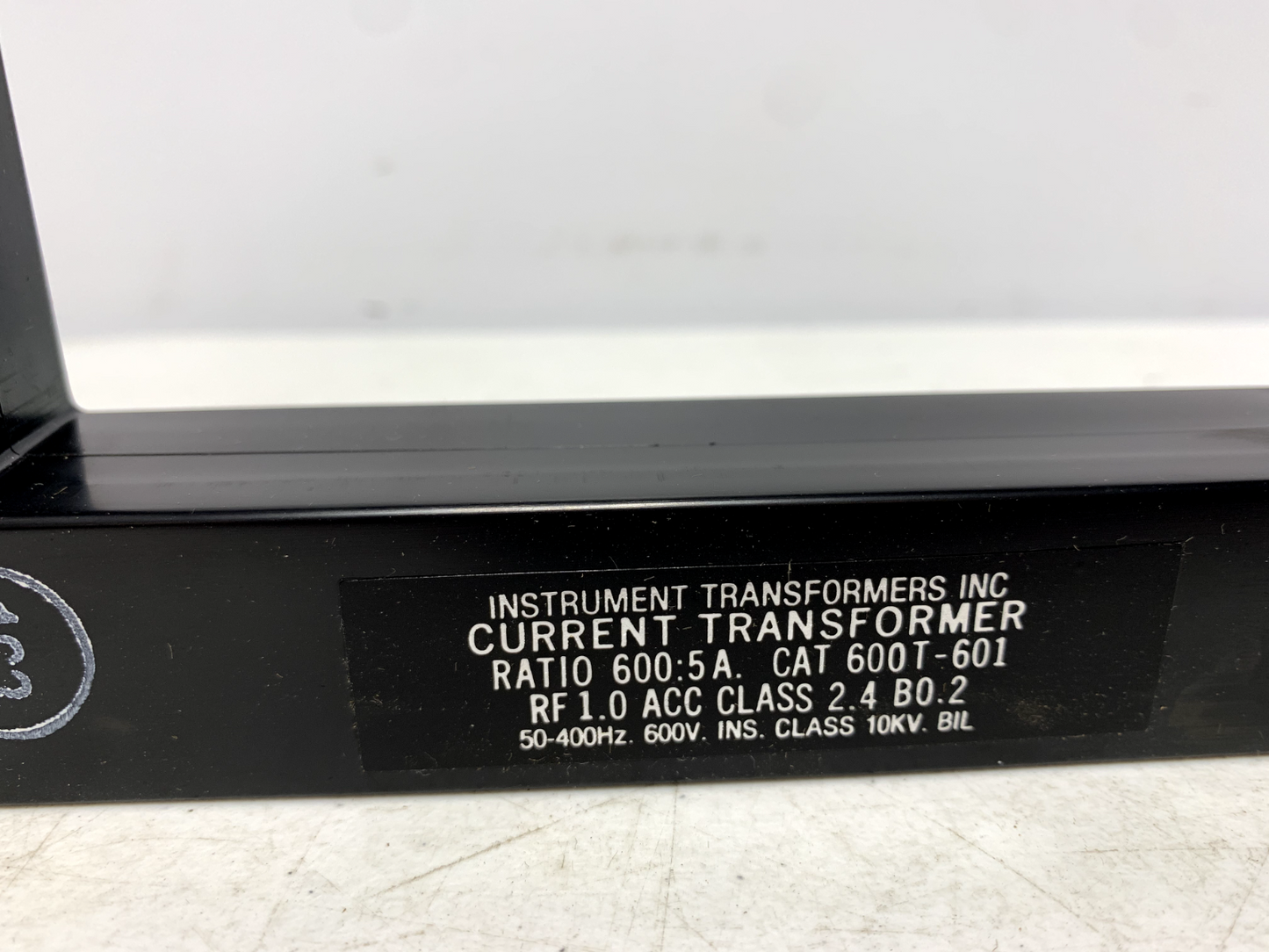 Instrument Transformers 600T-601 Current Transformer 600:5A 600V