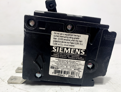 Siemens B3100H Bolt-On Circuit Breaker 100 Amp 3 Pole 240 VAC 10kA