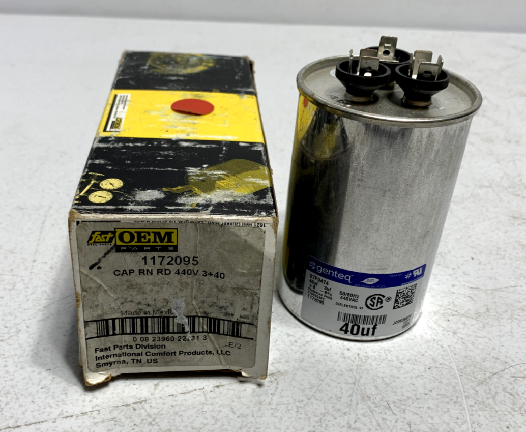 International Comfort Products 1172095 Capacitor Run 440V 50/60HZ 40/3uF Round