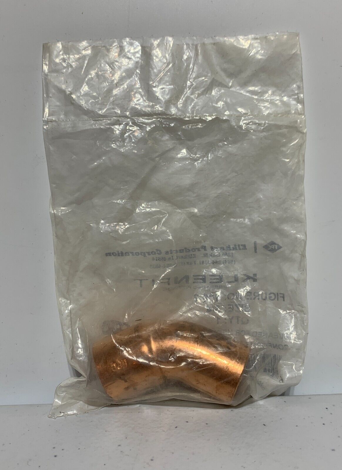 Elkhart Kleenfit 106-2 3/4" 3/4" 45-degree Copper Street Elbows - Chase Surplus