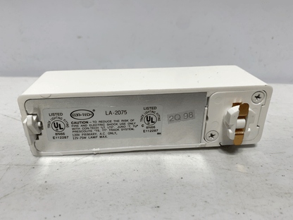 Con-Tech LA-2075 White Track Transformer 75W 120V LA-2075-P (lot of 5) - Chase Surplus