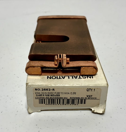 Cooper Bussmann 2662-R 600V Fuse to 600A Class R Fuse Reducer