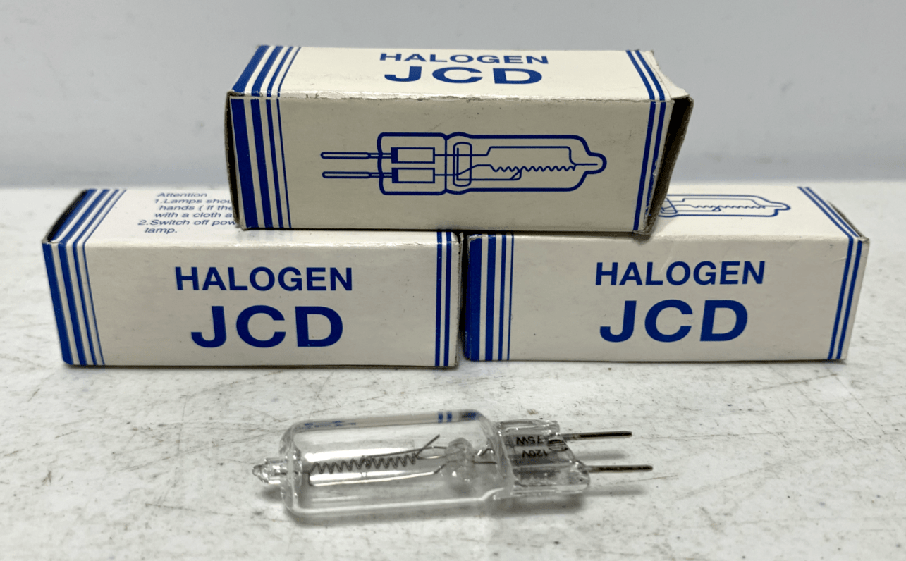 Halogen JCD G8 Halogen Bulb 120V 75W (lot of 3) - Chase Surplus