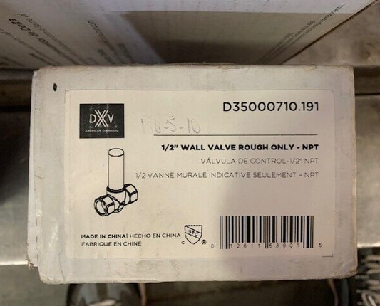 DXV D35000710.191 1/2 Inch Wall Valve Rough Only