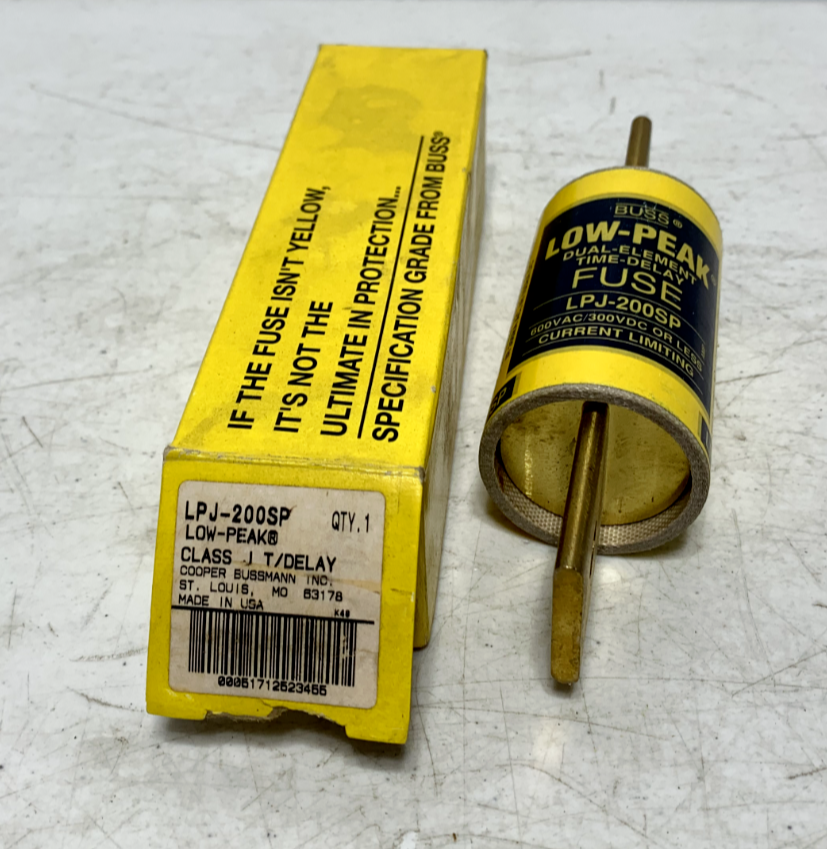 Cooper Bussmann LPJ-200SP Time Delay Fuse 200A 600V Class J