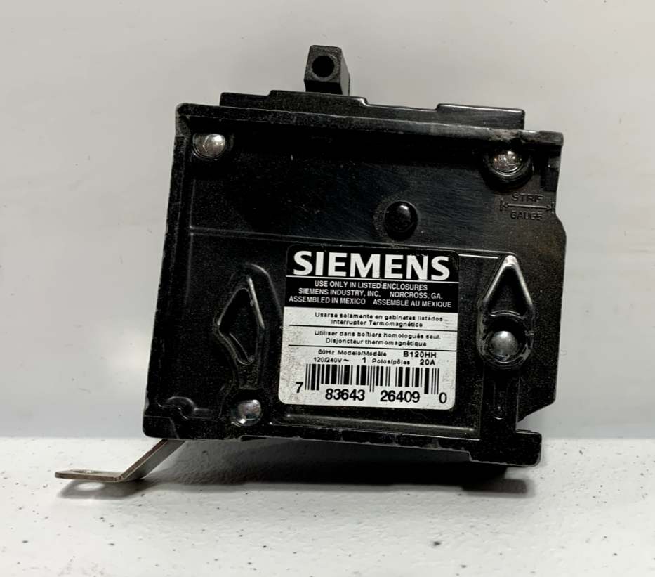 Siemens B120HH Bolt On Circuit Breaker 1 Pole 20 Amp 240V (lot of 7)