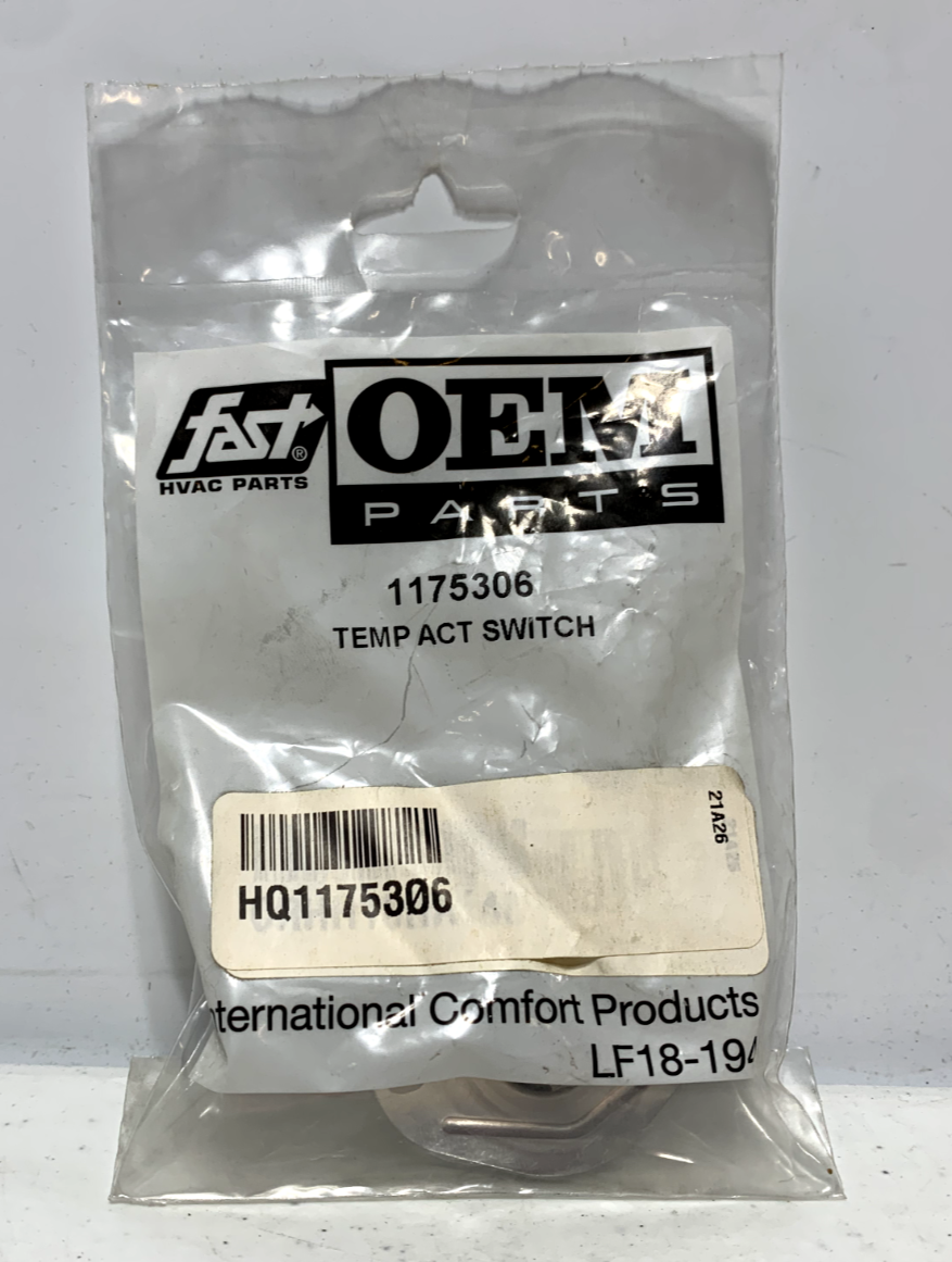 International Comfort Products 1175306 Temp Act Limit Switch LF18-194 - Chase Surplus