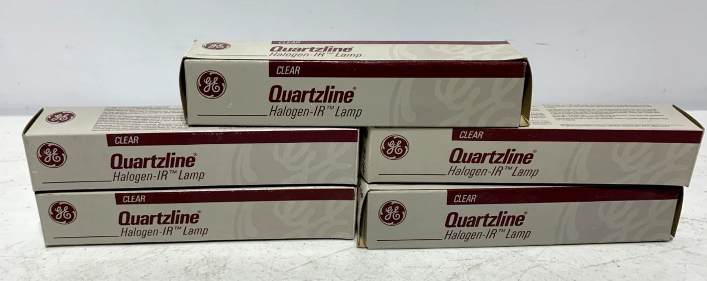 GE Quartzline FCM/HIR Q650T3/4 Light Bulb Stage Studio 120V 650W (lot of 5) - Chase Surplus